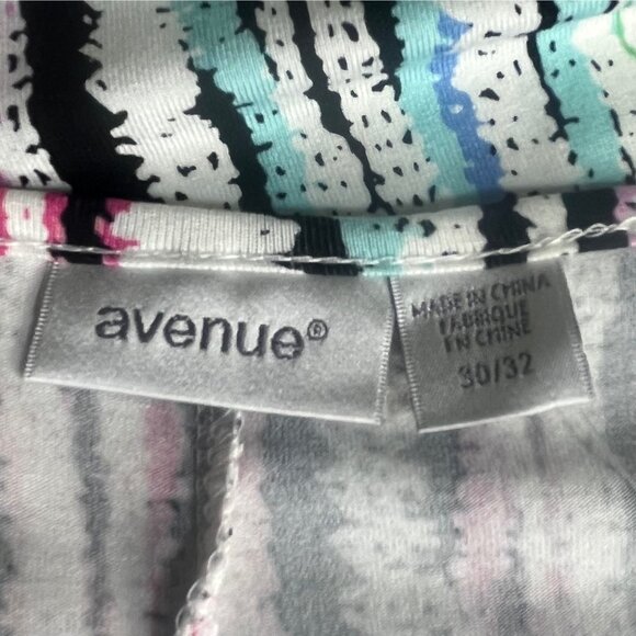 Avenue Flut Sleeve Shirt Blouse Womens 30/32 Spirit Stripe Print New - Picture 5 of 9